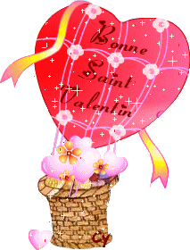 Gif animé bonne Saint Valentin ballon